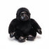 Gorilla Kuscheltier mit Lederlook Schwarz