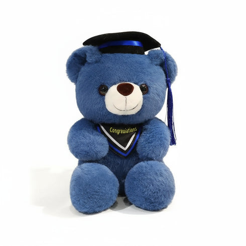 Graduierte Bär Kuscheltier Blau