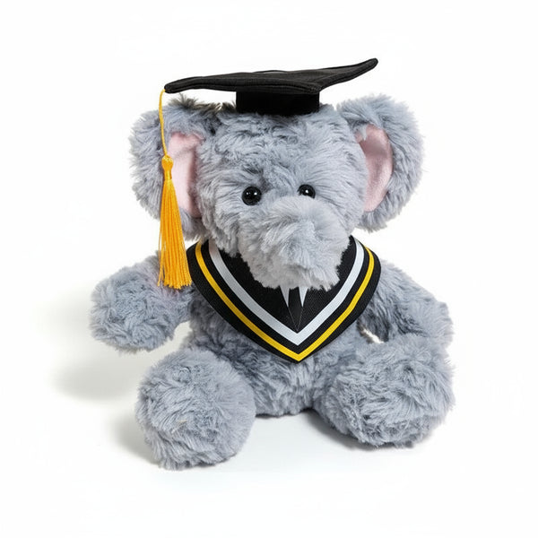 Graduierte Elefant Kuscheltier Grau
