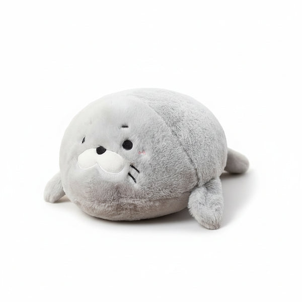 Graues Robbe Kuscheltier Grau