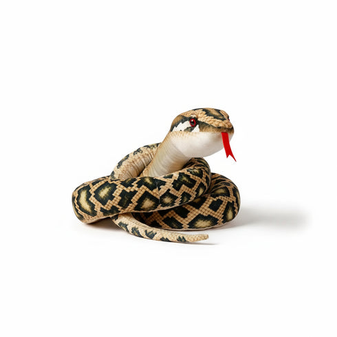 Gruselige Schlange Kuscheltier Grün