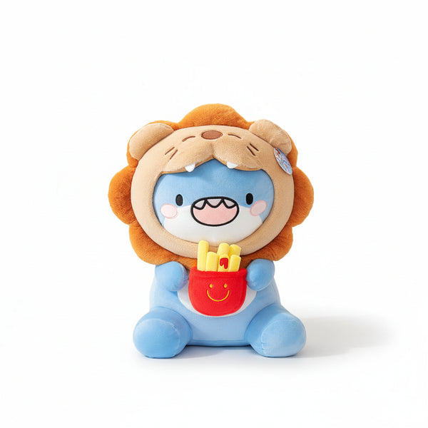 Hai Kuscheltier im Löwenkostüm Blau