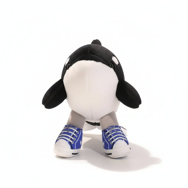 Hai Kuscheltier mit Turnschuhen Schwarz