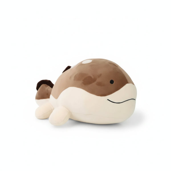 Hai Kuscheltier Rund Braun