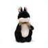 Hase Kuscheltier mit Schleife Schwarz