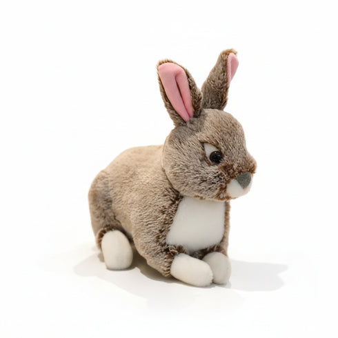 Hase Kuscheltier mit Stehohren Braun