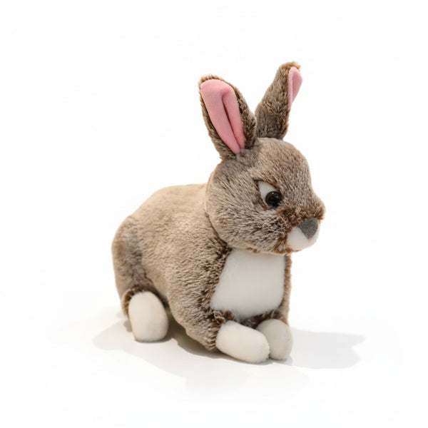 Hase Kuscheltier mit Stehohren Braun