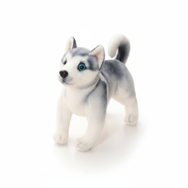 husky kuscheltier grau