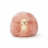 Igel Kuscheltier mit Lockenfell Rosa