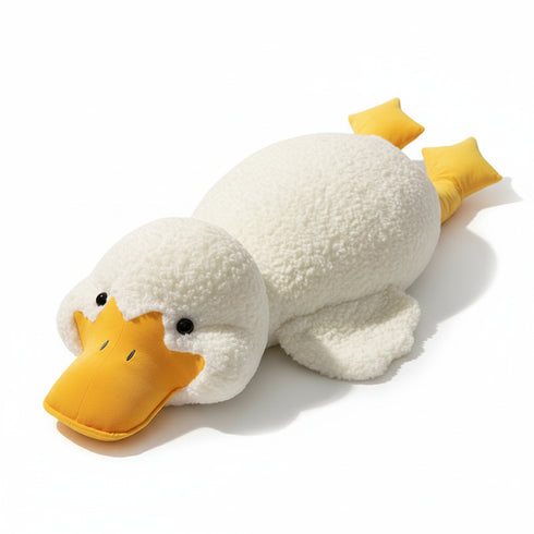 Jumbo Ente Kuscheltier Weiß