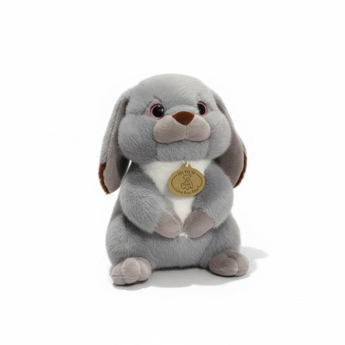 Kaninchen Kuscheltier Sitzend Grau