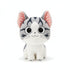 Katze Chi Kuscheltier Weiß