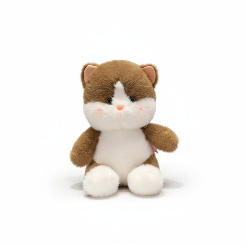 Katze Kuscheltier Flauschbacke Braun