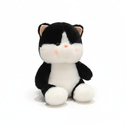 Katze Kuscheltier Flauschbacke Schwarz