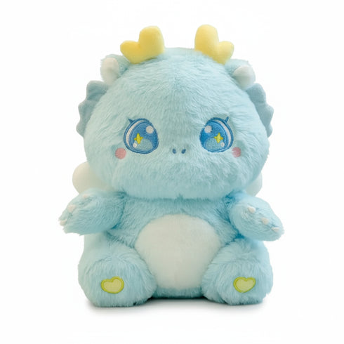 Kawaii Drache Kuscheltier Blau