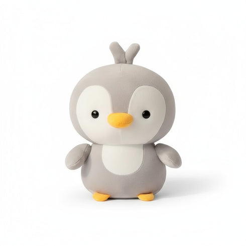 Kawaii Pinguin Kuscheltier Grau