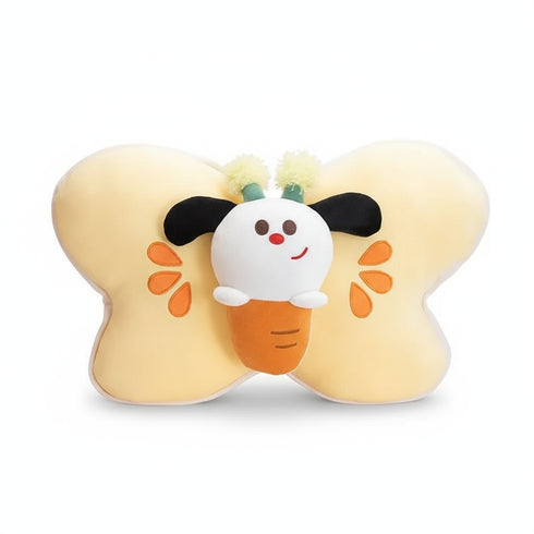 Knuffiger Schmetterling Kuscheltier Gelb