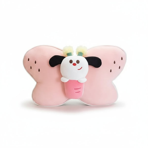 Knuffiger Schmetterling Kuscheltier Rosa