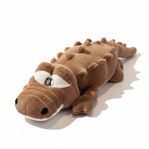 Krokodil Kuscheltier Braun