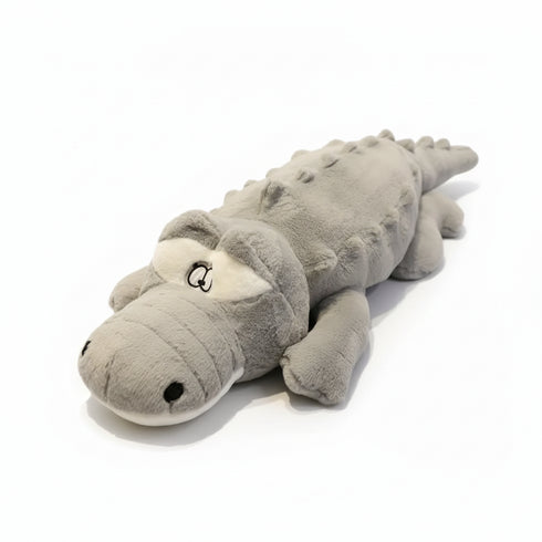 Krokodil Kuscheltier Grau