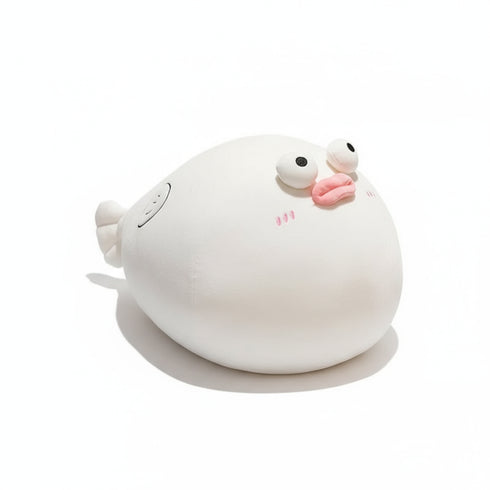 Kugelfisch Kuscheltie Weiß