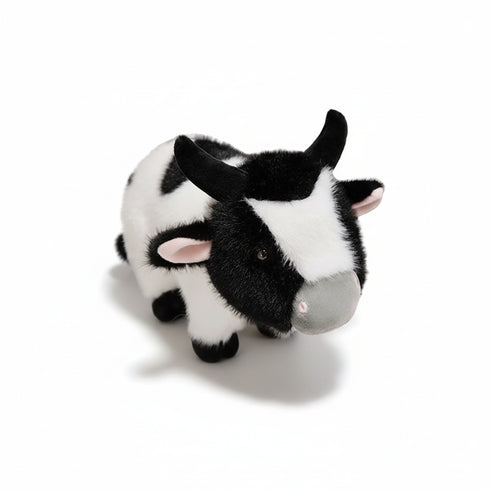 Kuh Kuscheltier mit Hörnern Schwarz