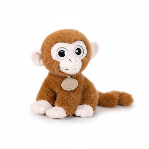 Kuscheltier Affe Große Augen Braun