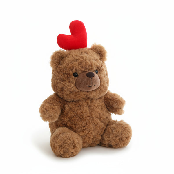 Kuscheltier Bär mit Herz Braun