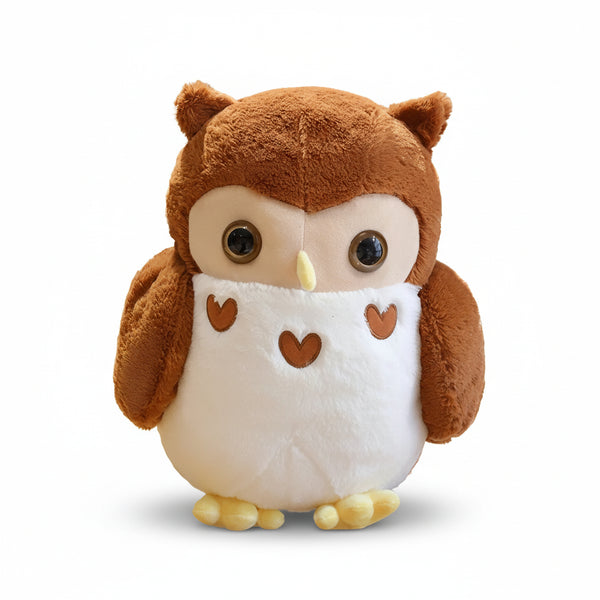 Kuscheltier Eule Großäugig Braun