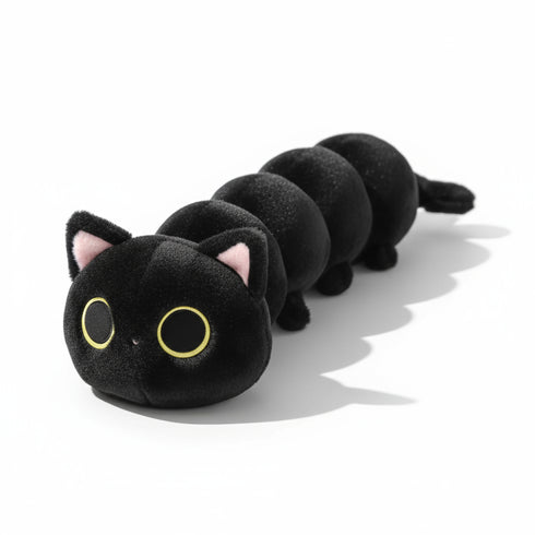 Kuscheltier Katze Große Augen Schwarz