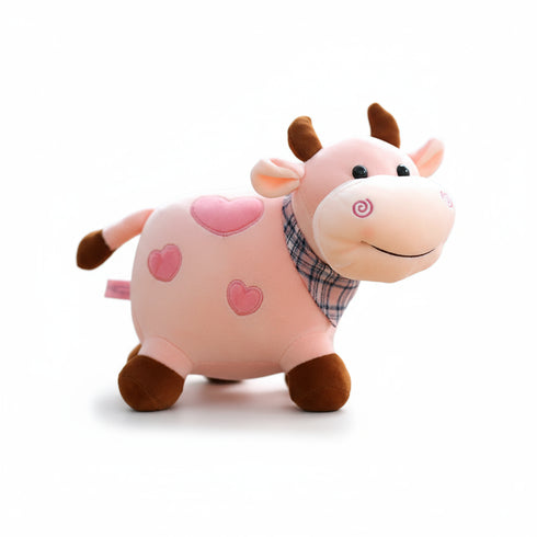 kuscheltier kuh klein rosa