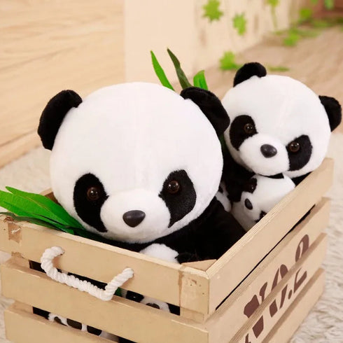 Kuscheltier Panda mit Baby