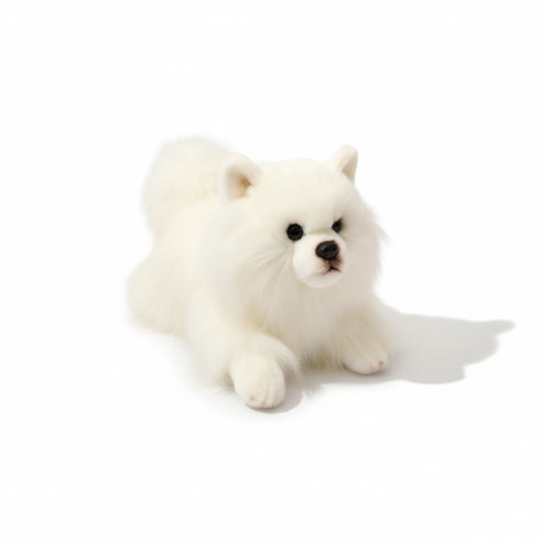 Kuscheltier Spitz Weiß