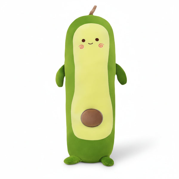 Längliches Avocado Kuscheltier Grün
