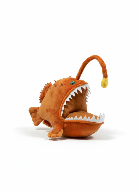 laternenfisch kuscheltier orange