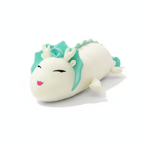 Lazy Drache Kuscheltier Weiß