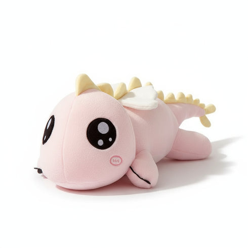 Liegender Dinosaurier Kuscheltier Rosa