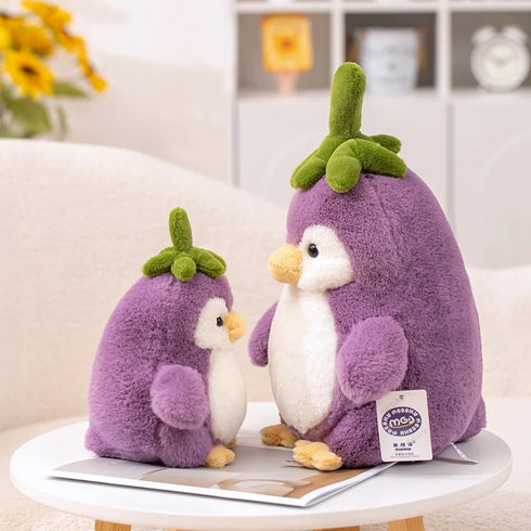 Lila Pinguin Kuscheltier