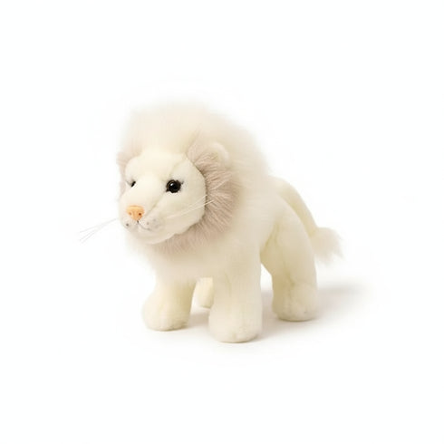 lowe kuscheltier stehend weiss