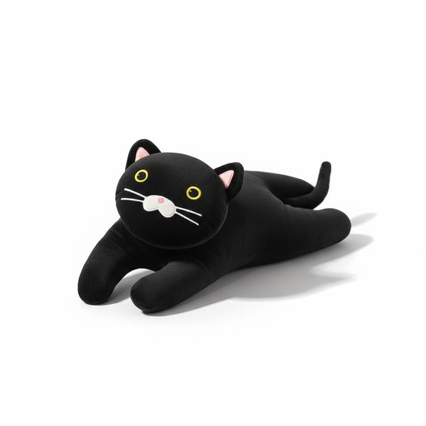 Lustige Katze Kuscheltier Schwarz