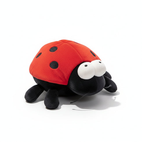 Marienkäfer Kuscheltier mit großen Augen Rot