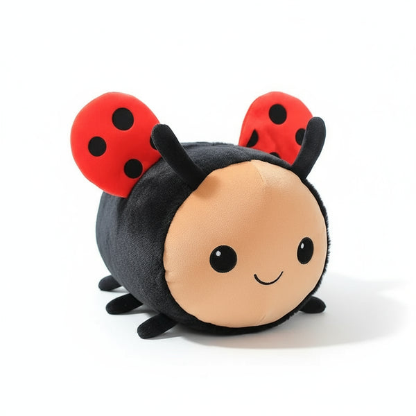 Marienkäfer Kuscheltier Rund Schwarz