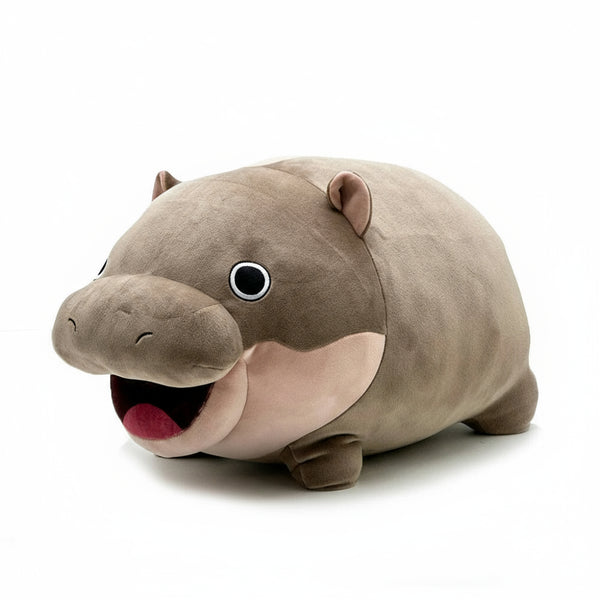 moo deng kuscheltier grau