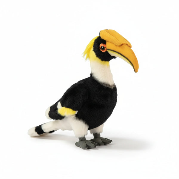 Nashornvogel Kuscheltier Schwarz