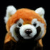 Naturgetreues Roter Panda Kuscheltier