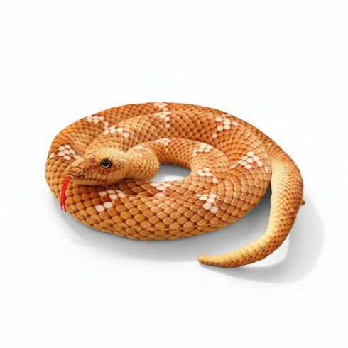 Naturgetreues Schlange Kuscheltier Orange