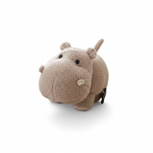 Nilpferd Kuscheltier Baby Grau