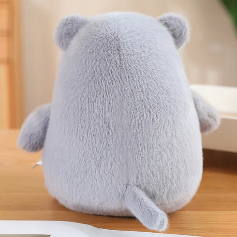 Nilpferd Kuscheltier Grau