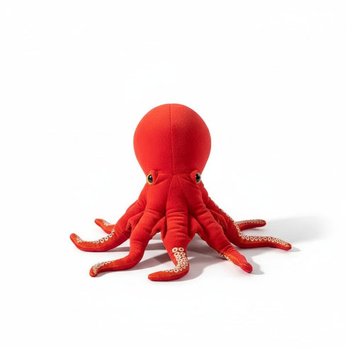 Oktopus Kuscheltier Rot
