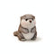 Otter Kuscheltier Grau Grau